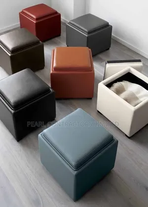 Square Ottoman Poufs with Hidden Storage - Any Colour