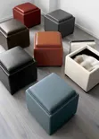 Square Ottoman Poufs with Hidden Storage - Any Colour - 2
