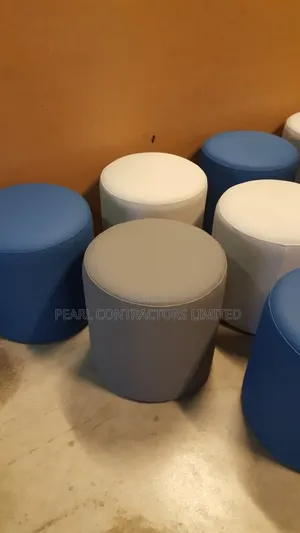 Plain Round Poufs - Custom Colour/Material