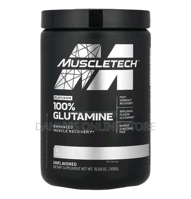 Platinum 100% Glutamine - 5g, 80 Servings - 1