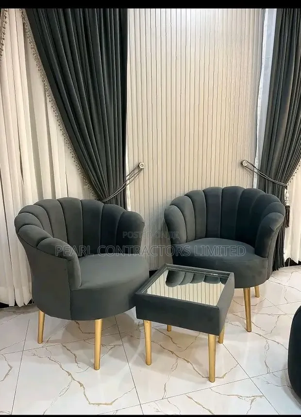 Pair of Butterfly Accent Sofas - Brand New - 1