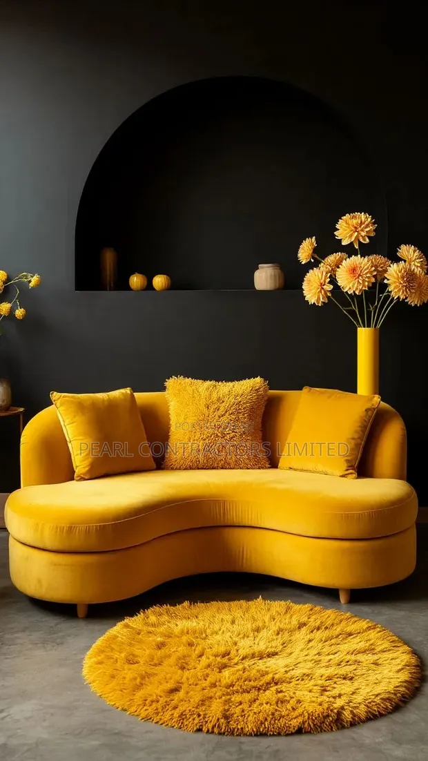 Madona Curved Two-Seater Sofas - Any Colour - 1