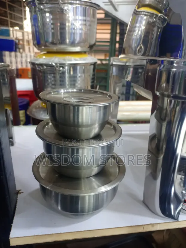 Stainless Steel Bowl with Lid - 1