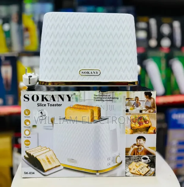 Sokany 2-Slice Stainless Steel Toaster - 1