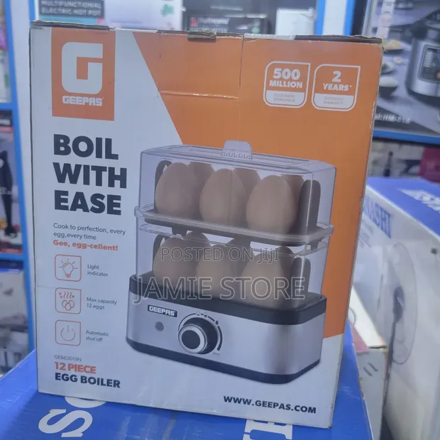 Geepas 12-Piece Electric Egg Boiler - 1