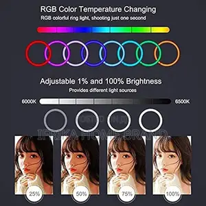 MJ-26 10-Inch RGB LED Ring Light