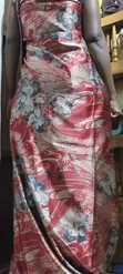 Floral Gomesi Fabrics - Red Viscose - 1
