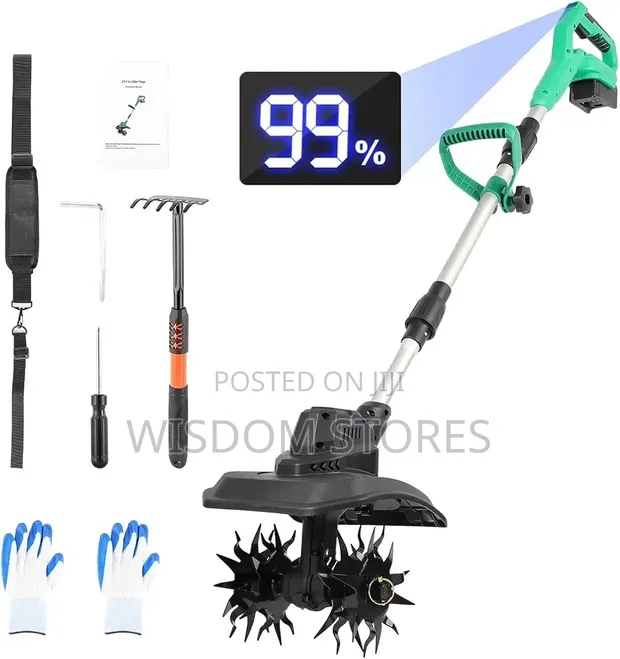 Cordless Tiller Cultivator, 500W - 1