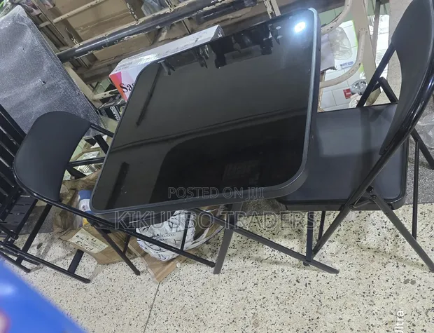 Portable Foldable Table and 2 Chairs Set - 1