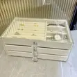 Velvet Jewelry Organizer with 3 Drawers - 2