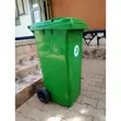 Heavy Duty 240L Plastic Dustbin with Wheels - Green - 2