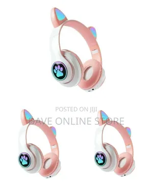 Wireless Bluetooth Cat Ear Headphones - Blue