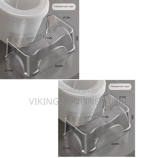 Transparent Toilet Foot Stool - 1