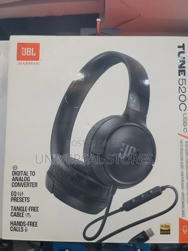 JBL Tune 520C USB-C Wired On-Ear Headphones - 1