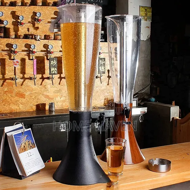 Beer Tower Dispenser with Ice Tube - 1