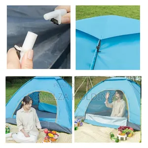 AMP 5x6 Waterproof Camping Tent - Green