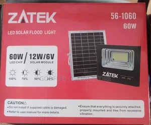 60W Zatek Solar Floodlight with Remote Control