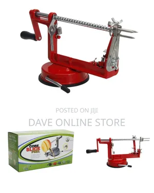 3-in-1 Hand-Crank Fruit and Vegetable Peeler, Corer, Slicer