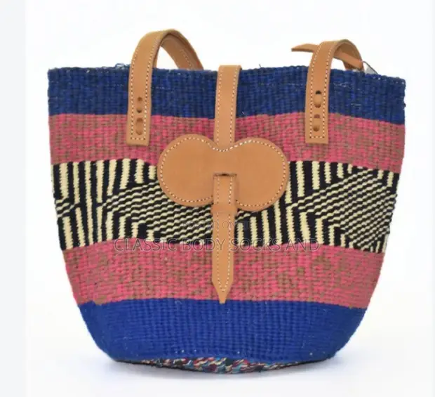 Blue and Pink Kiondo Bag - 1