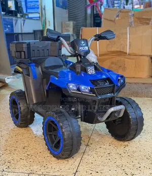 Kids Police Quad Bike - 12V Rechargeable