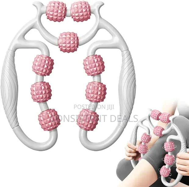 Leg Muscle Massager - Deep Tissue Roller (Pink) - 1