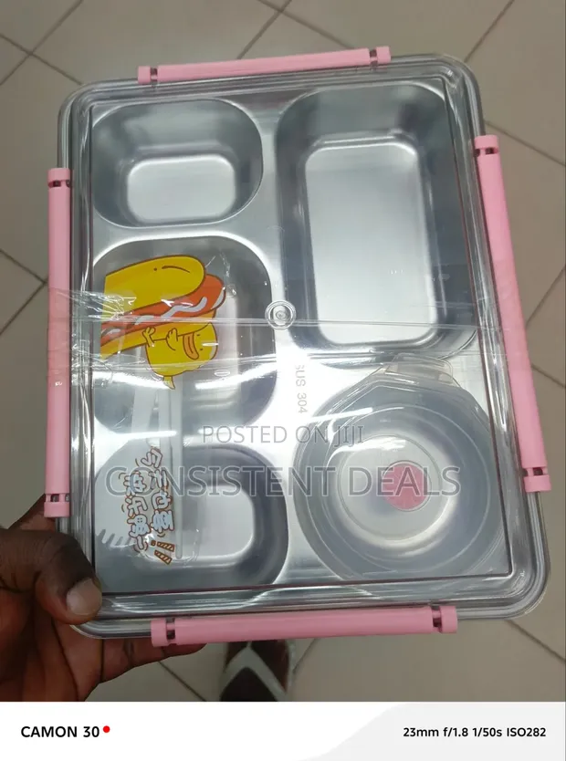 Brainzie Stainless Steel Lunch Box - 1