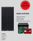 60Ah Complete Solar System with 150W Panel - 2