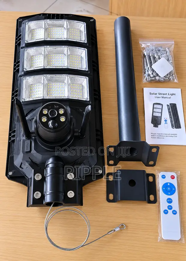 600W Solar Camera Street Light 4MP | 4G WiFi CCTV - 1