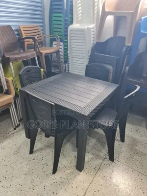 Executive Plastic Dining Table and 4 Chairs