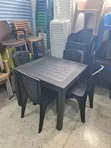 Executive Plastic Dining Table and 4 Chairs - 2