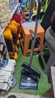 Green Plastic Dust Pan with Broom - 2