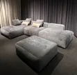Brand New L-Shaped Sofa with Extension Pouf - 1