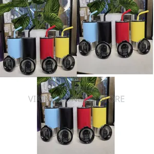500ml Tumblers with 2 Lids & Straws