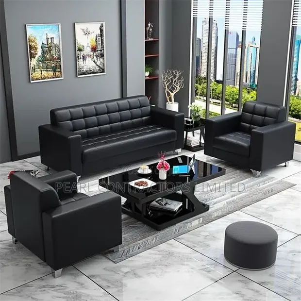 Brand New 5-Seater Box Leather Sofas in Any Colour - 1