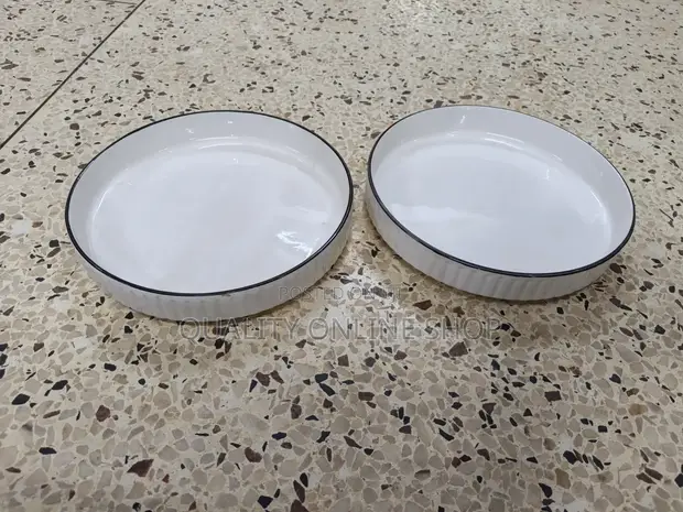 Ceramic Dinner Plates - 12 Piece Set - 1