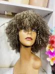 Fancy Curly Wigs - Short, Easy Maintenance - 1