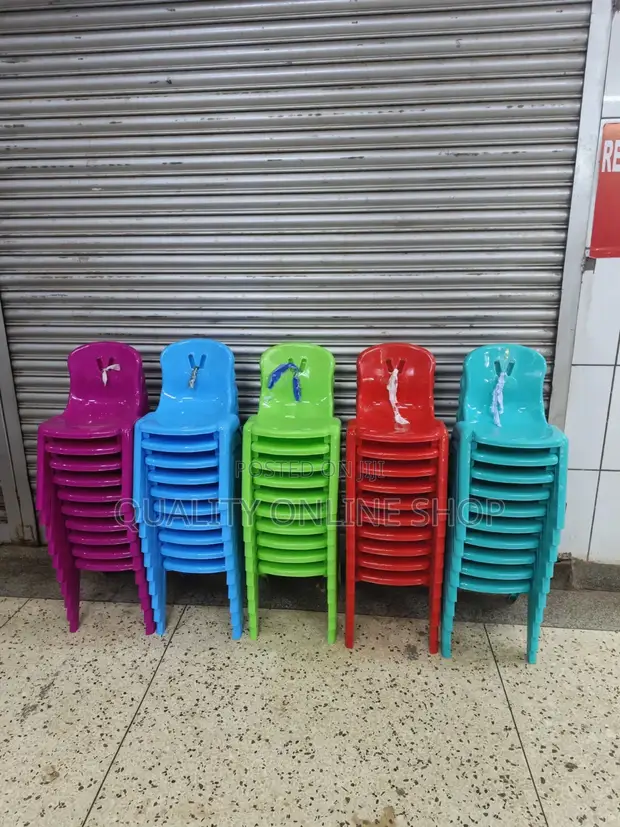 Kids Plastic Chairs - Red - 1