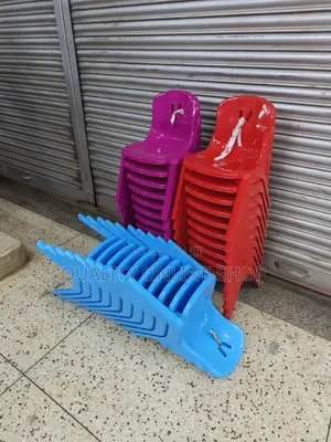 Kids Plastic Armless Chairs (Pink)