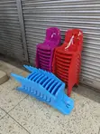Kids Plastic Armless Chairs (Pink) - 1