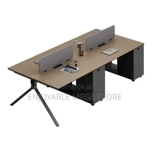 4-Seater Wooden Workstation - Brand New