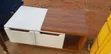 Brown TV Stand Unit & White Center Table - 2
