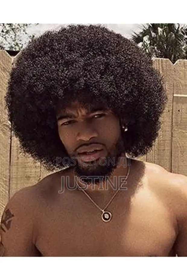 Afro Wigs for Men - Natural Human Hair - 1
