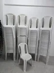 Brand New Plastic Garden Chairs (Armless) - 2