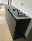 Black Kictech Kitchen Cabinet 150cm - 2