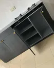 Black Kictech Kitchen Cabinet 150cm - 3