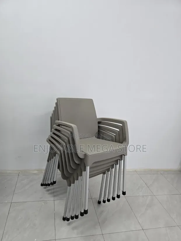 Brand New Executive Plastic Chairs with Armrests - 1