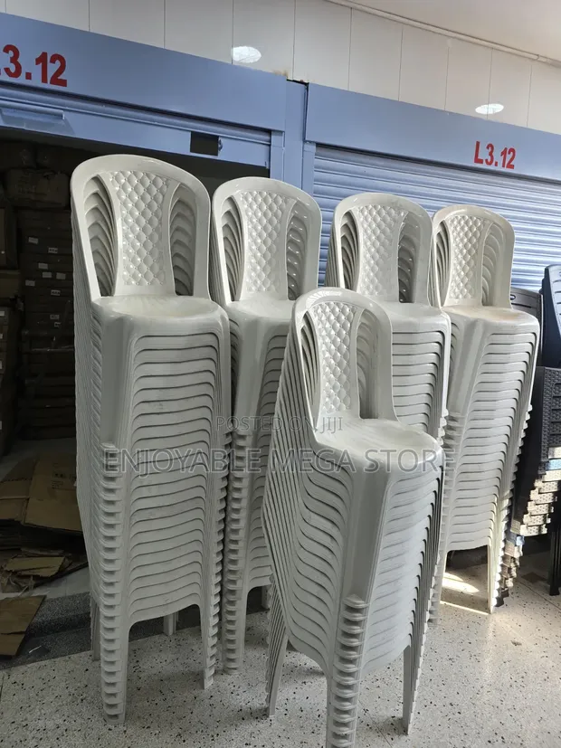 Brand New Plastic Chairs (Set of 1) - 1