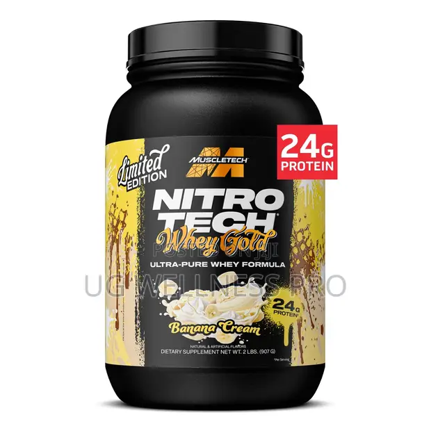 MuscleTech Nitro-Tech 100% Whey Gold 2 Lb - Banana Cream - 1