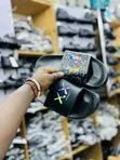 A Bathing Ape Cartoon Shark Platform Slide Sandals - 4