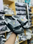 A Bathing Ape Cartoon Shark Platform Slide Sandals - 5